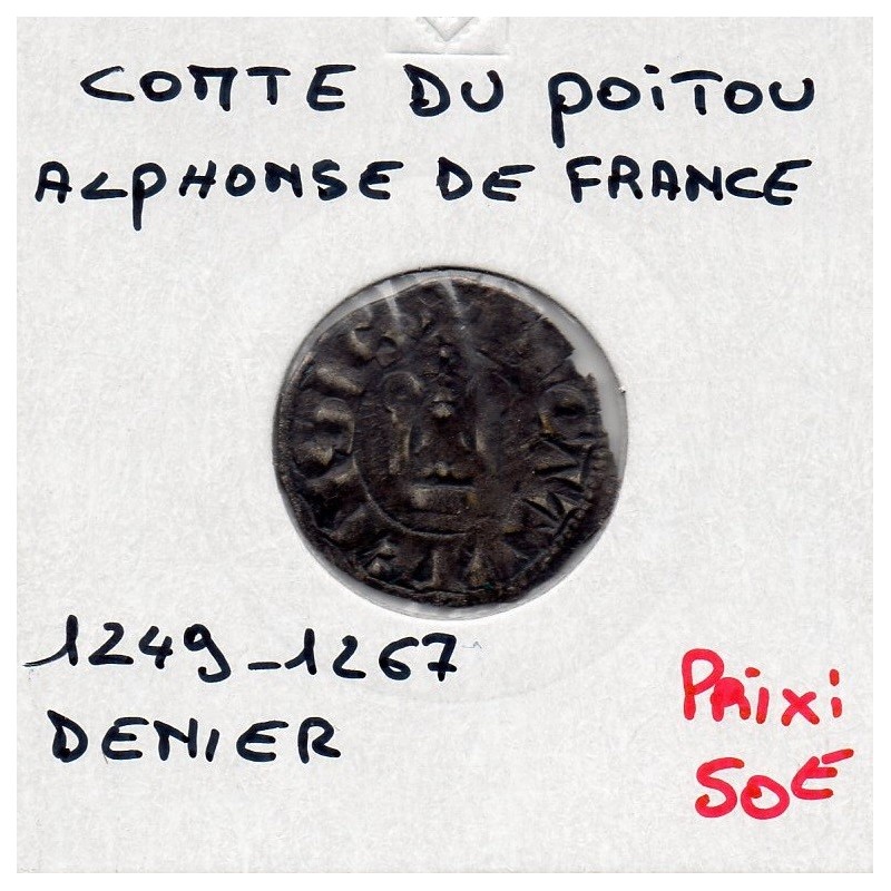 Comté de Poitou, Alphonse de France (1249-1267) Denier