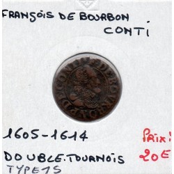 Ardennes, Principauté Chateau Regnault,Francois de bourbon Conti, (1605-1614) Double tournois Type 15