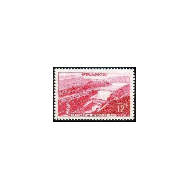 Timbre France Yvert No 817 Barrage de Genissiat