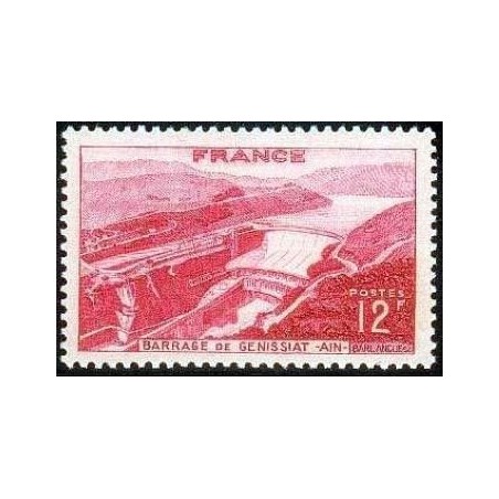 Timbre France Yvert No 817 Barrage de Genissiat
