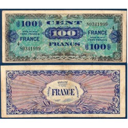 100F France série 4 TTB 1945 Billet du trésor Central