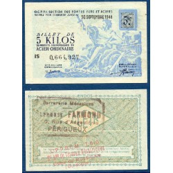 Billet de 5 Kilo d'acier Ordinaire SPL, 30 séptembre 1948