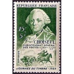 Timbre France Yvert No 828 Choiseul journee du timbre