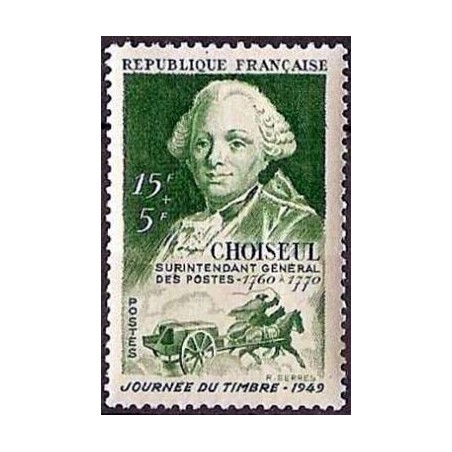 Timbre France Yvert No 828 Choiseul journee du timbre