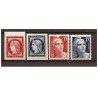 Timbre France Yvert No 830-833 serie centenaire du timbre Ceres et Gandon