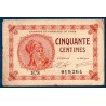 Paris 50 centimes TB+ 10 mars 1920 Pirot 10 Billet de la chambre de commerce