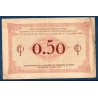 Paris 50 centimes TB+ 10 mars 1920 Pirot 10 Billet de la chambre de commerce