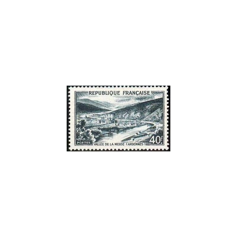 Timbre France Yvert No 842A Vallee de la meuse monuments et sites