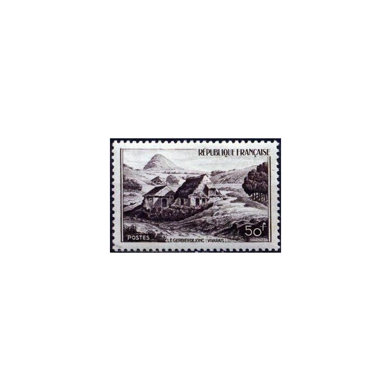 Timbre France Yvert No 843 Mont Gerbier De Jonc monuments et sites