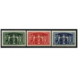 Timbre France Yvert No 850-852 upu 75e anniversaire