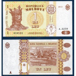 Moldavie Pick N°8i, Billet de Banque de 1 Leu 2013
