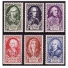 Timbre France Yvert No 853-858 celebrites du XVIIIe siecle