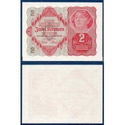 Autriche Pick N°74 Neuf, Billet de banque de 2 Kronen 1922