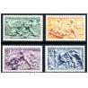 Timbre France Yvert No 859-862 serie des saisons fontaine de bouchardon