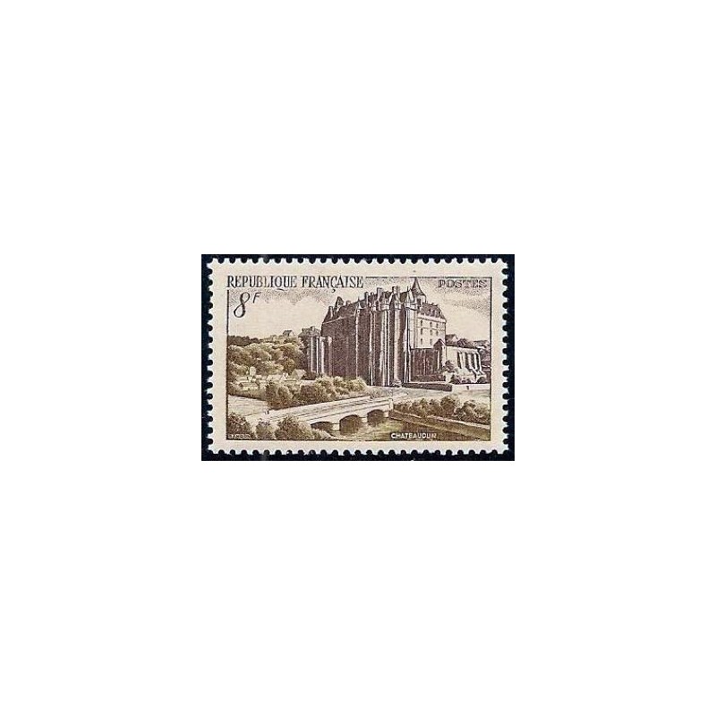 Timbre France Yvert No 873 chateau de Chateaudun