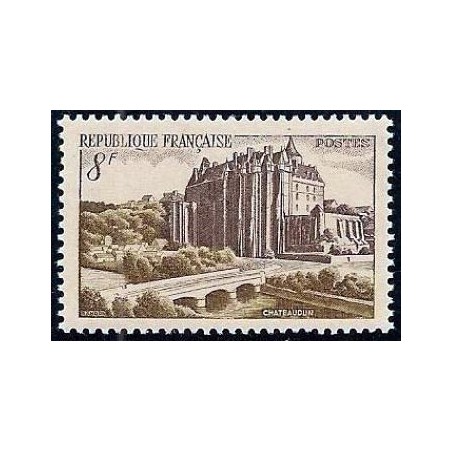 Timbre France Yvert No 873 chateau de Chateaudun