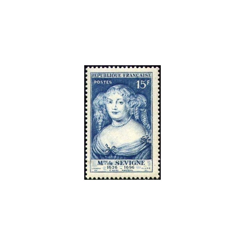 Timbre France Yvert No 874 madame De Sévigné