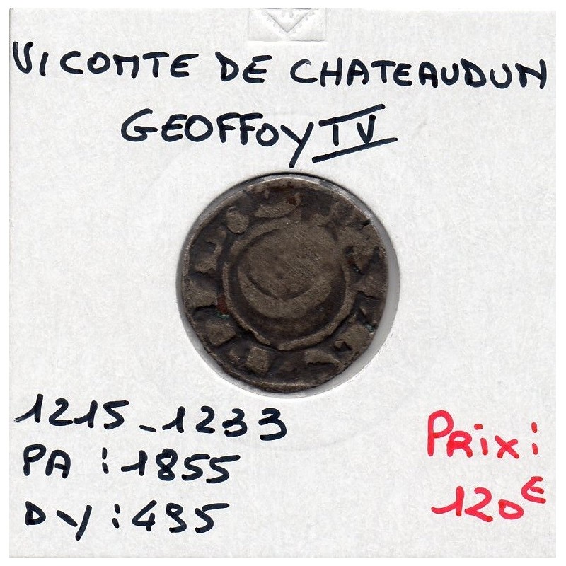 Vicomté de Chateaudun, Geoffroy IV (1215-1233) Denier