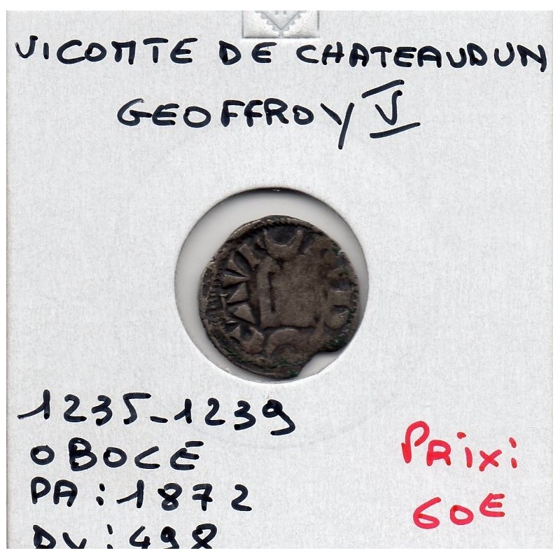 Vicomté de Chateaudun, Geoffroy V (1235-1239) obole