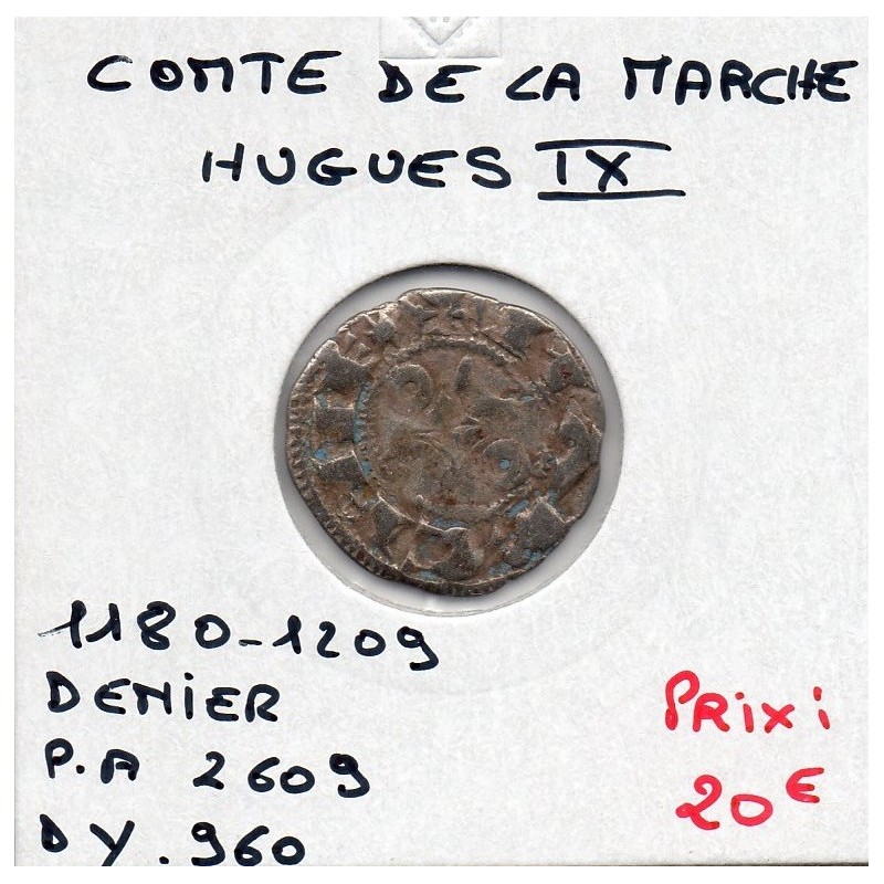 Comté de la Marche, Hugues IX (1080-1209) denier