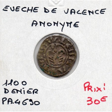 Dauphiné, Evêché de Valence, Anonyme (1100) Denier