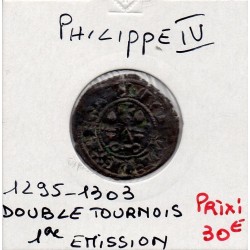 Double Tournois Philippe IV (1295-1303) pièce de monnaie royale