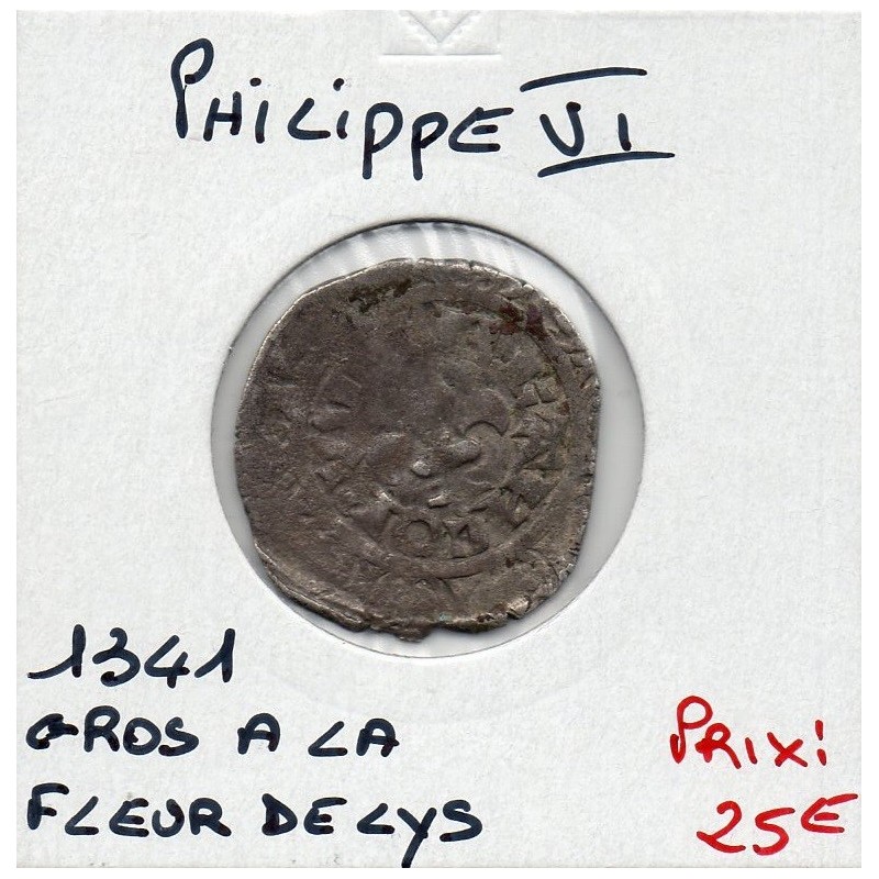 Gros à la fleur de Lys Philippe VI (1341) pièce de monnaie royale