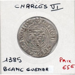 Blanc Guenar Charles VI (1389) pièce de monnaie royale