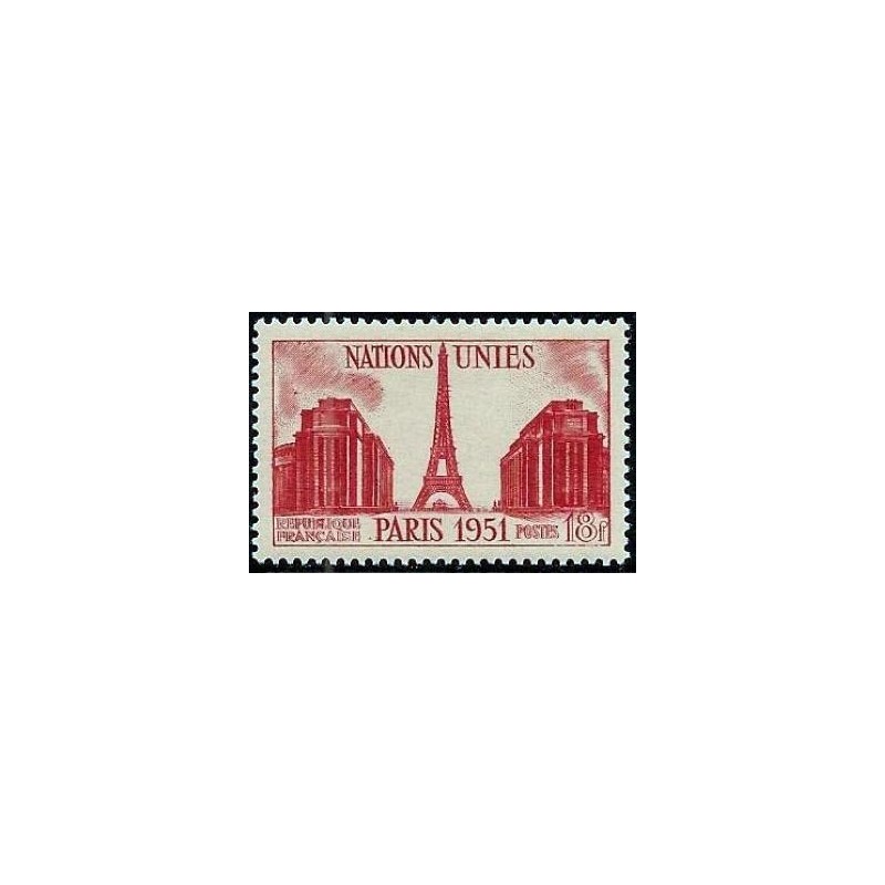 Timbre France Yvert No 911 tour Eiffel et palais de Chaillot
