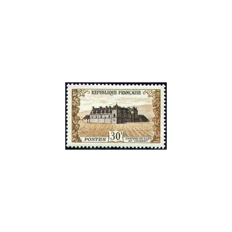 Timbre France Yvert No 913 chateau du Clos de Vougeot