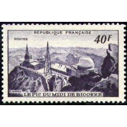 Timbre France Yvert No 916 Monuments et sites Pic du Midi de Bigorre observatoire