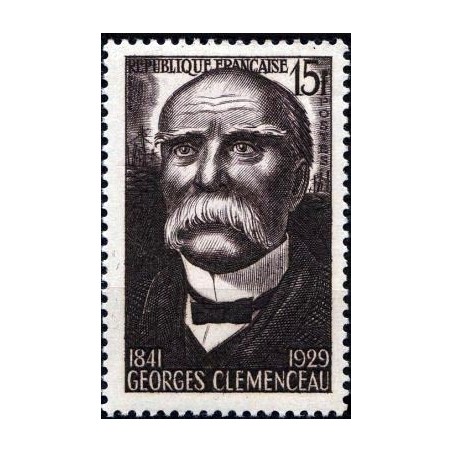Timbre France Yvert No 918 Georges Clemenceau