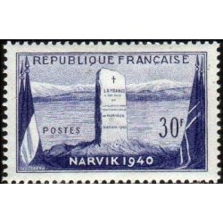 Timbre France Yvert No 922 Narvik bataille