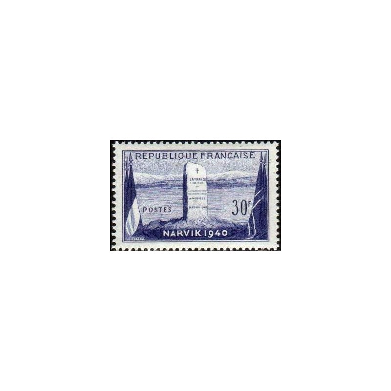 Timbre France Yvert No 922 Narvik bataille