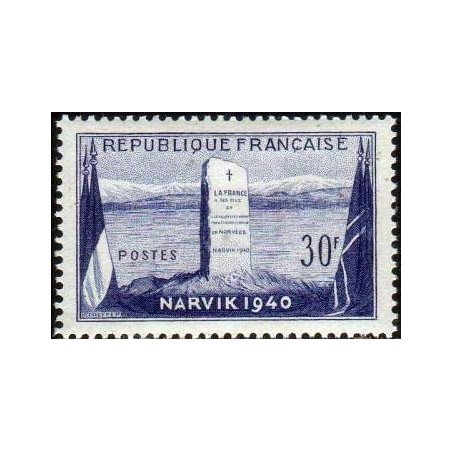 Timbre France Yvert No 922 Narvik bataille