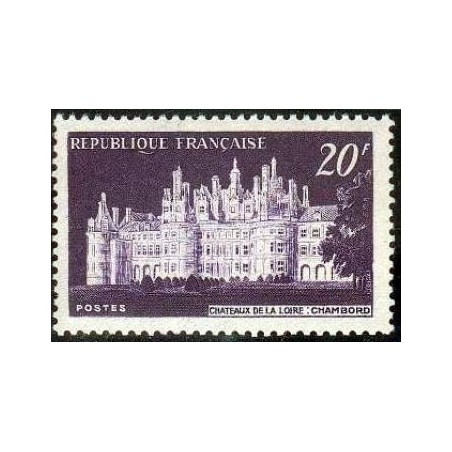 Timbre France Yvert No 924 chateau de Chambord