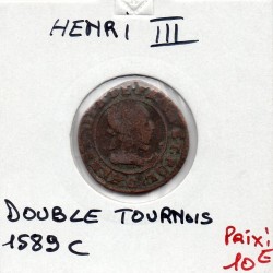 Double Tournois Saint-Lo Henri III  (1589 C) pièce de monnaie royale