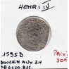 Douzain au 2 H 2eme type  1595 D Lyon Henri IV pièce de monnaie royale