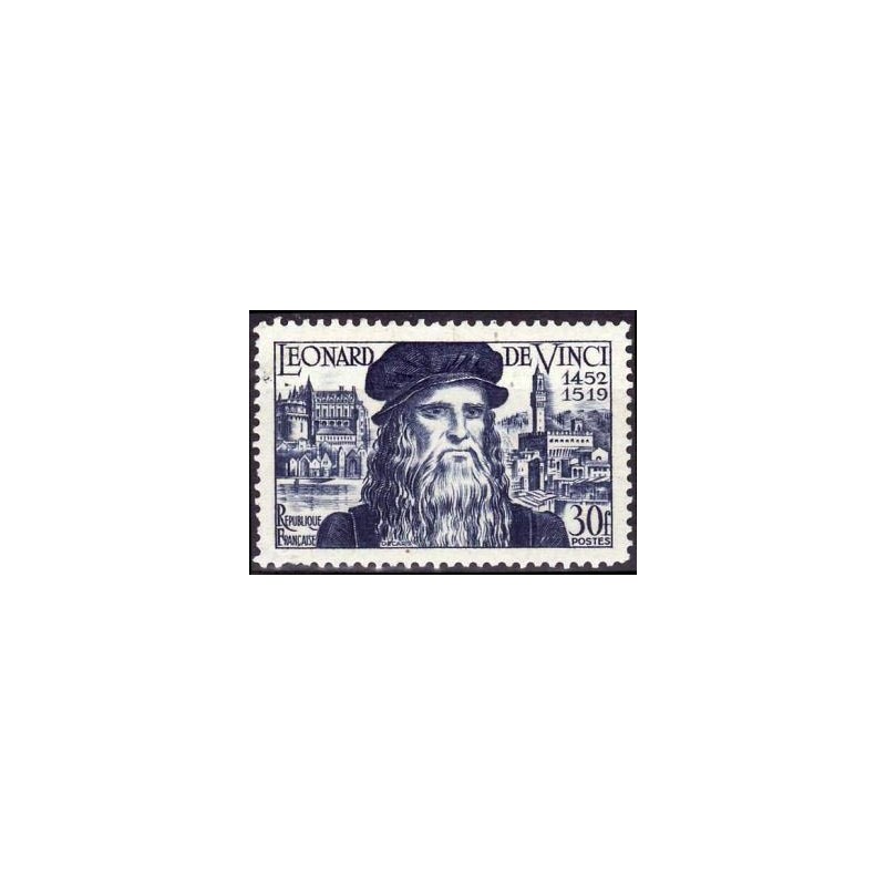 Timbre France Yvert No 929 Léonard de Vinci