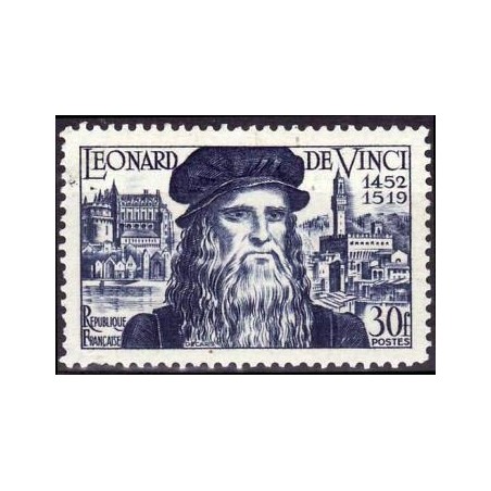 Timbre France Yvert No 929 Léonard de Vinci