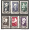 Timbre France Yvert No 930-935 serie Thiers serie célébrité du XIX e siècle