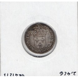 1/12 d'Ecu 1642A Paris Point Louis XIII 2eme Poincon de Warin pièce de monnaie royale