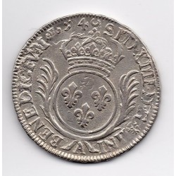 1/2 Ecu Aux Palmes 1694 A Paris Louis XIV réformé pièce de monnaie royale