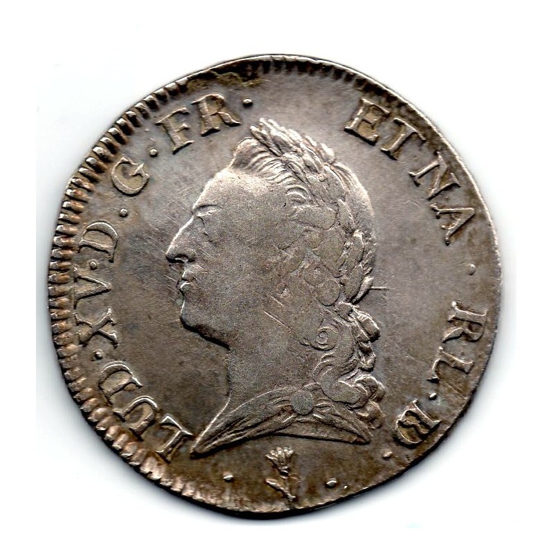 Ecu a la vieille Tête du Bearn 1772 Pau Louis XV pièce de monnaie royale