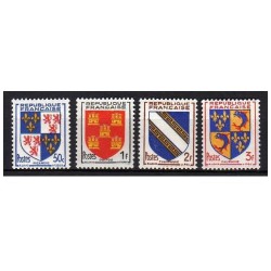 Timbre France Yvert No 951-954 blasons et armoiries de provinces