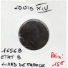 Liard de France 1656 B Acquigny Louis XIV pièce de monnaie royale