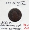 Liard de France 1656 B Acquigny Louis XIV pièce de monnaie royale