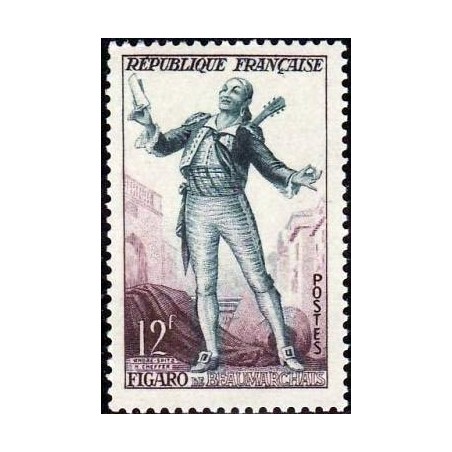 Timbre France Yvert No 957 Figaro, Théatre français