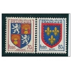 Timbre France Yvert No 958-959 blasons et armoiries de provinces