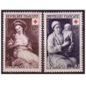 Timbre France Yvert No 966-967 paire croix rouge